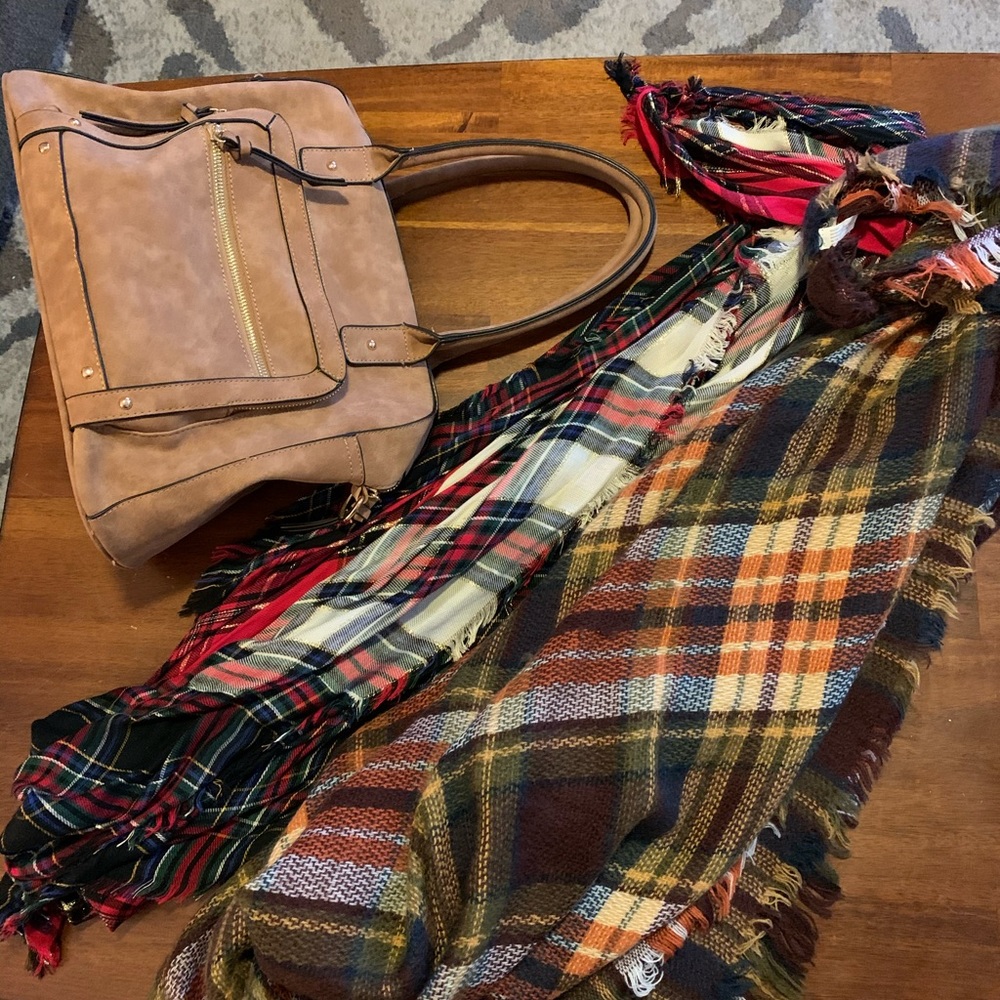 Purse and two scarves